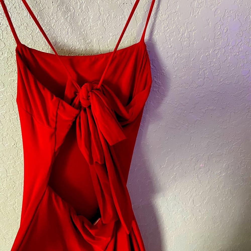 Red Backless Dress Size M
